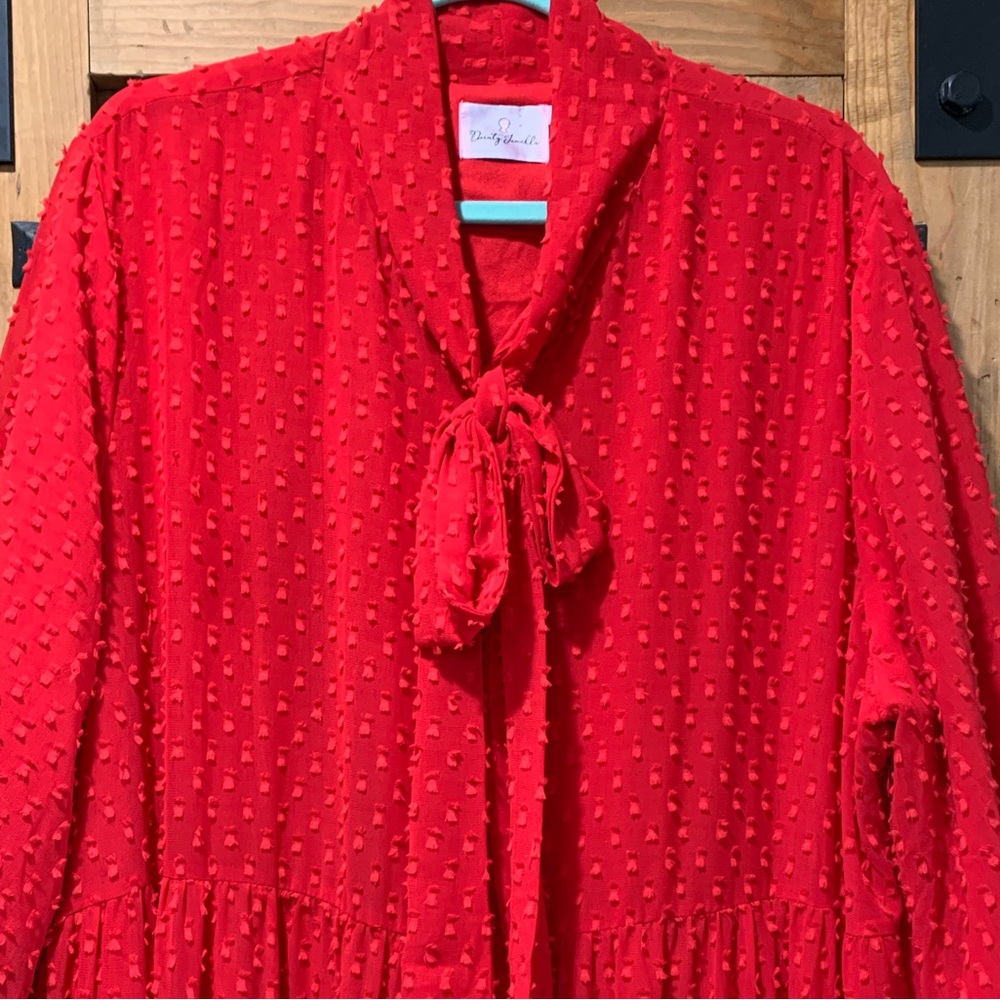 DJ Maxi Length Red Dress